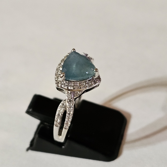 RARE Grandidierite & Diamonds Ring💍! Size 8! - Picture 8 of 11